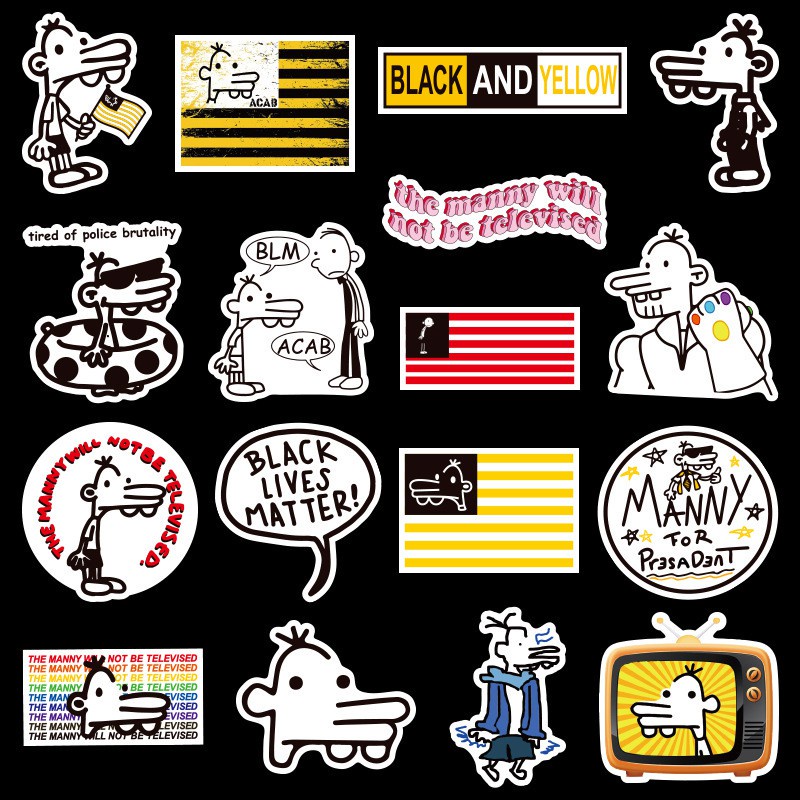 J· Bộ Hình Dán Chống Thấm Diary of a Wimpy Kid, 50 tờ/bộ