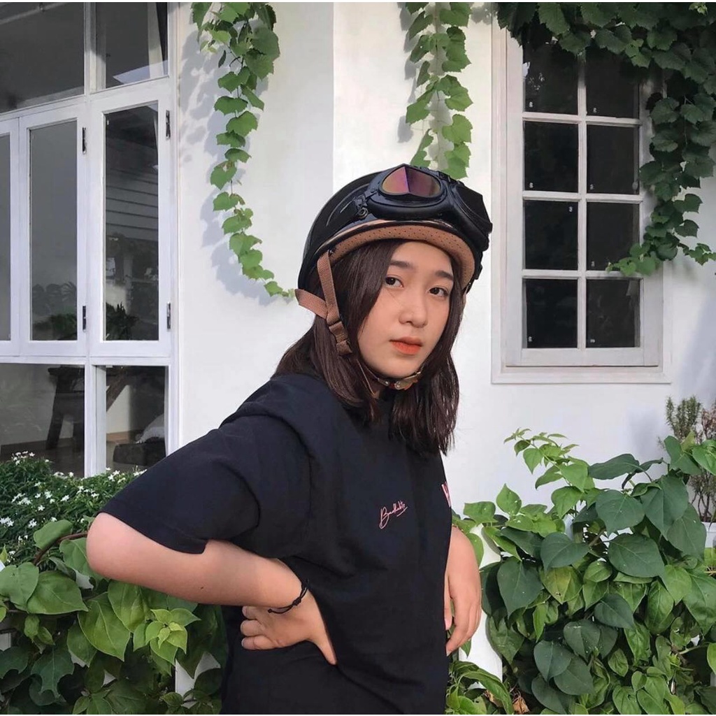 Kính phi công GG150 phụ kiện gắn mũ bảo hiểm dành cho người đi xe máy Arrow Shop