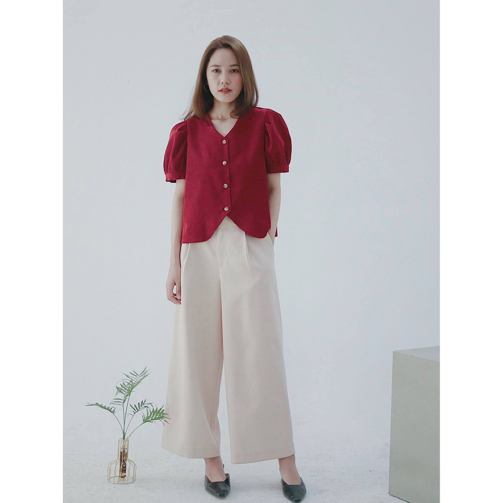 Chicka Chicka - Áo Velvet croptop  | BigBuy360 - bigbuy360.vn