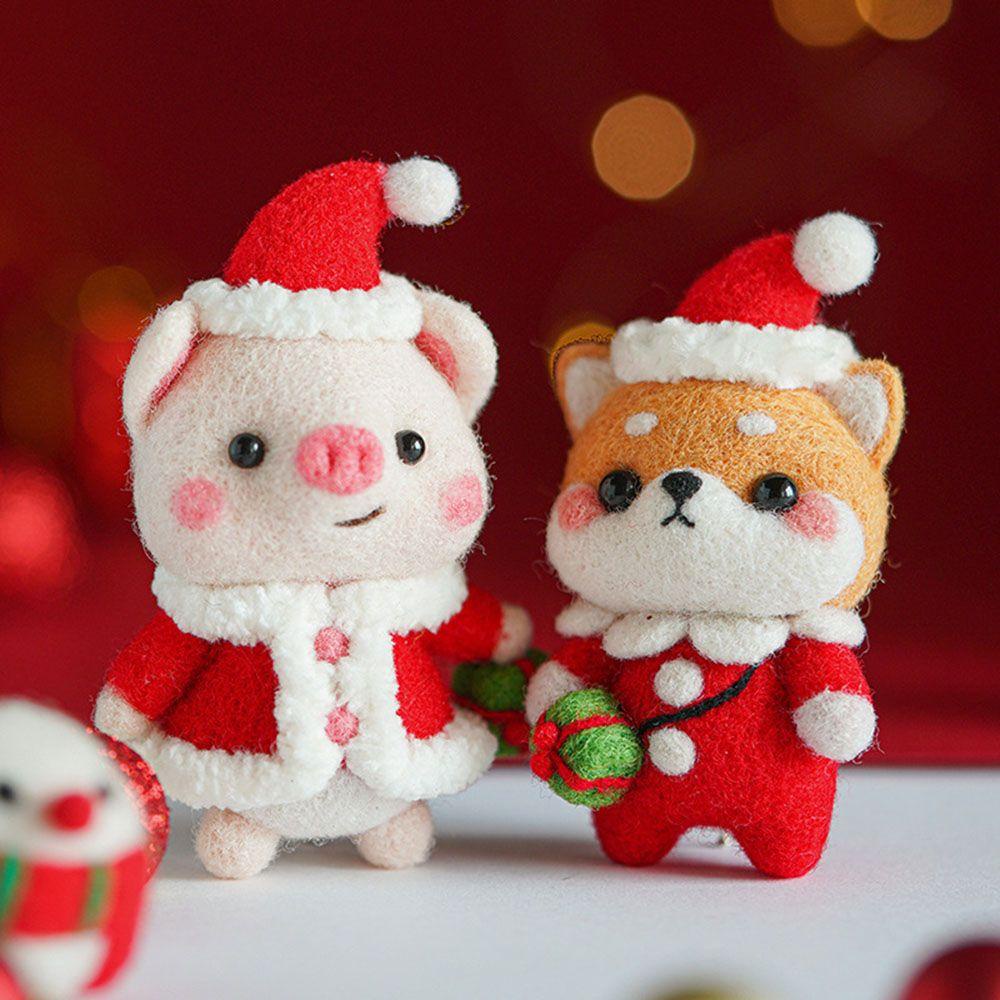 Móc Khóa Hình Cây Thông Noel Bằng Len Thủ Công DIY