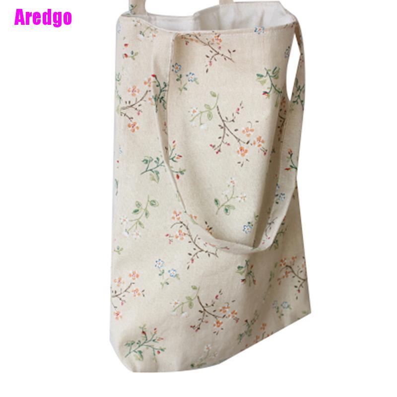 Túi xách tote đeo vai mua sắm bằng cotton linen thời trang cổ điển sành điệu cho nữ