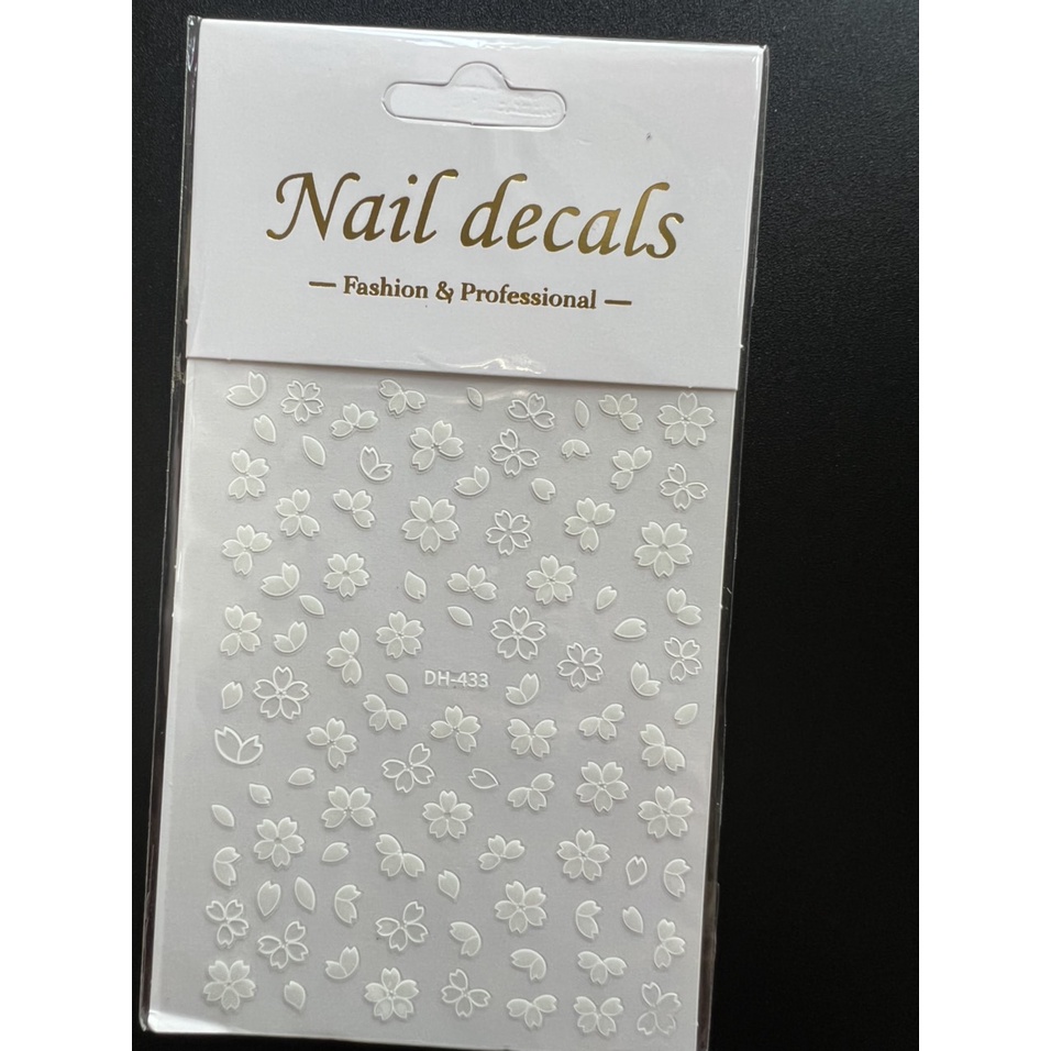 Sticker  mẫu hoa cao cấp dán móng tay nail
