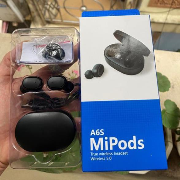 Tai nghe Bluetooth Redmi A6s Âm Thanh 5.0 Cảm Biến Tự Động, Âm Thanh Siêu Đỉnh ( Bảo Hành 12 Tháng )