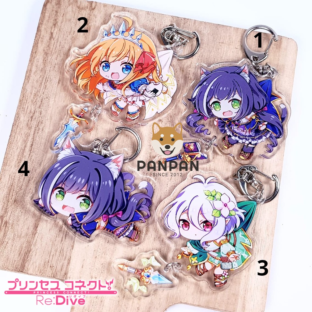 Móc khóa Anime DELUXE Princess Connect! Re:Dive TREO/NẰM (6cm)