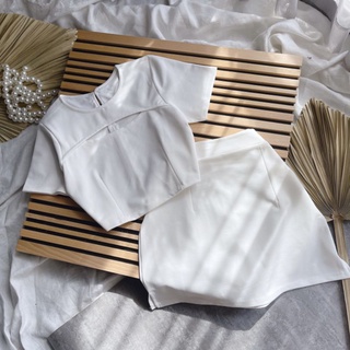set croptop chân váy