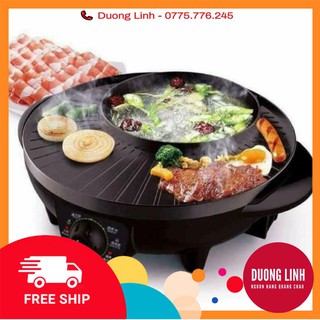Bếp lẩu nướng tròn hàn quốc mẫu mới