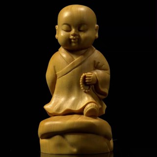 Tượng Tiểu Đồng Tùy Duyên - Gỗ Hoàng Dương