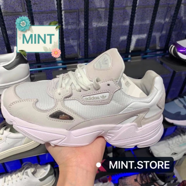 ( Video cận cảnh ) Giày thể thao Sneaker Falcon Trắng xám