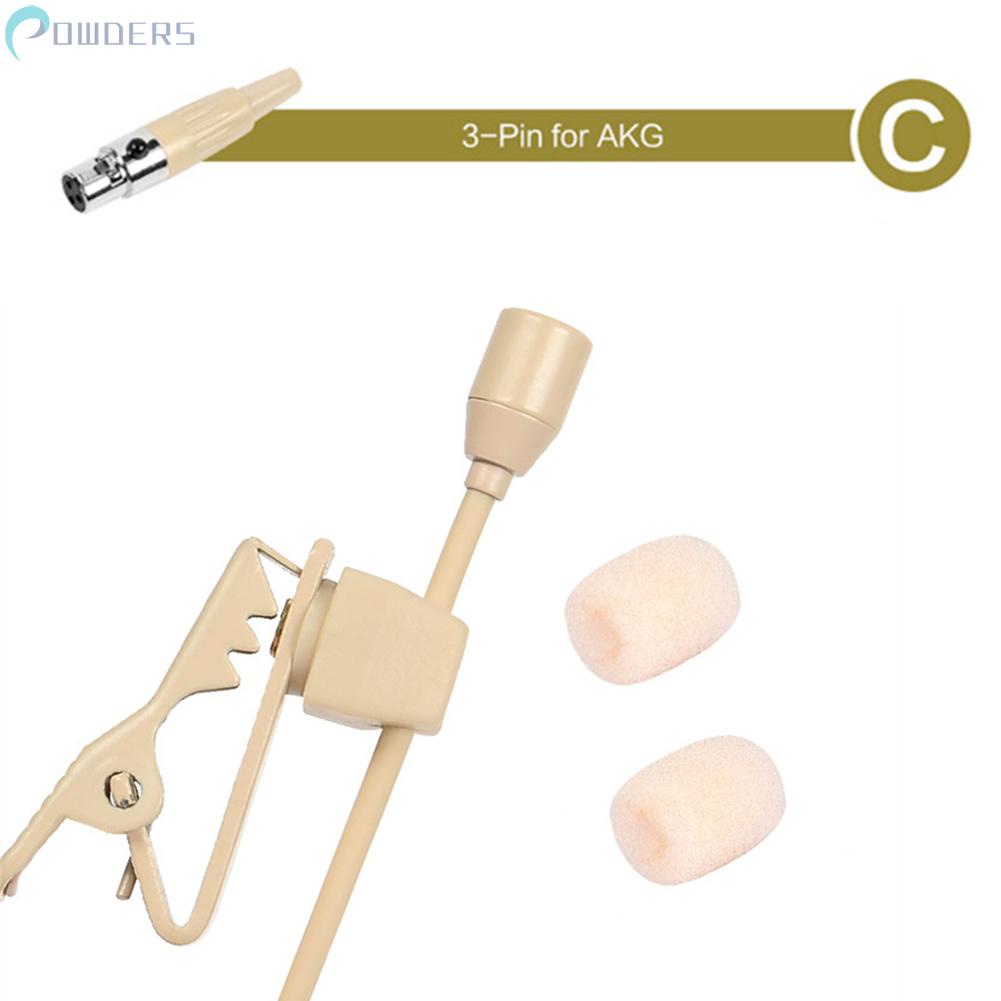 SHURE Bộ 2 Micro Cài Áo Không Dây 3 Chấu Có Vỏ Bọc