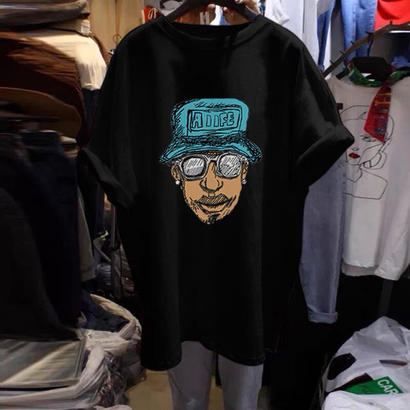 Áo thun tay lỡ in mặt người Unisex Nam Nữ | BigBuy360 - bigbuy360.vn