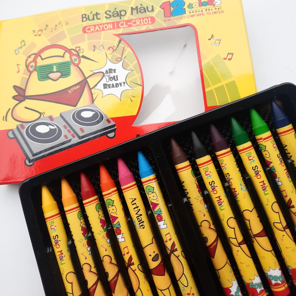 Bút Sáp màu Classmate 12 màu / 18 màu / 24 màu - CR101/102/103