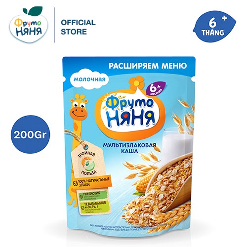 Bột ăn dặm đa ngũ cốc Fruto Nyanya 200g