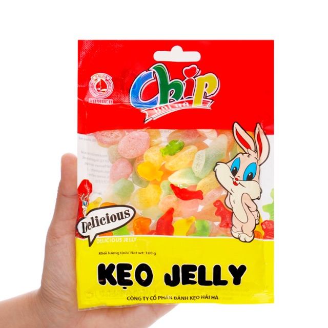 KẸO CHÍP CHÍP JELLY HẢI HÀ GÓI TO 100G