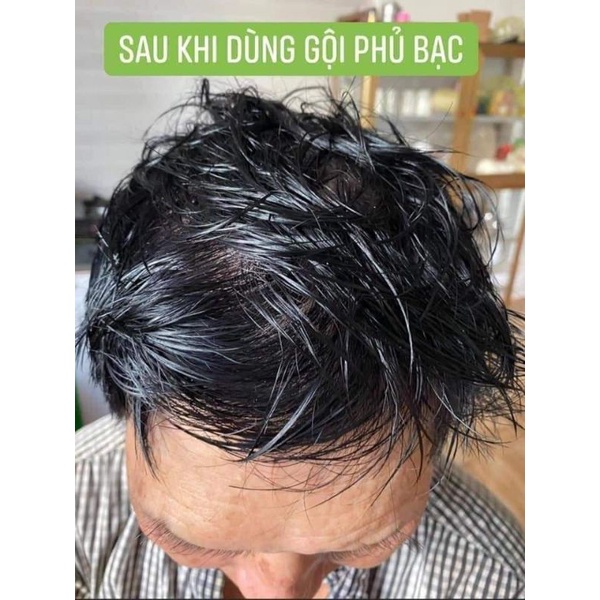 Dầu gội phủ bạc sin hair- Số 1 Nhật Bản- Nhuộm nâu, nhuộm đen, lên màu tự nhiên 100%