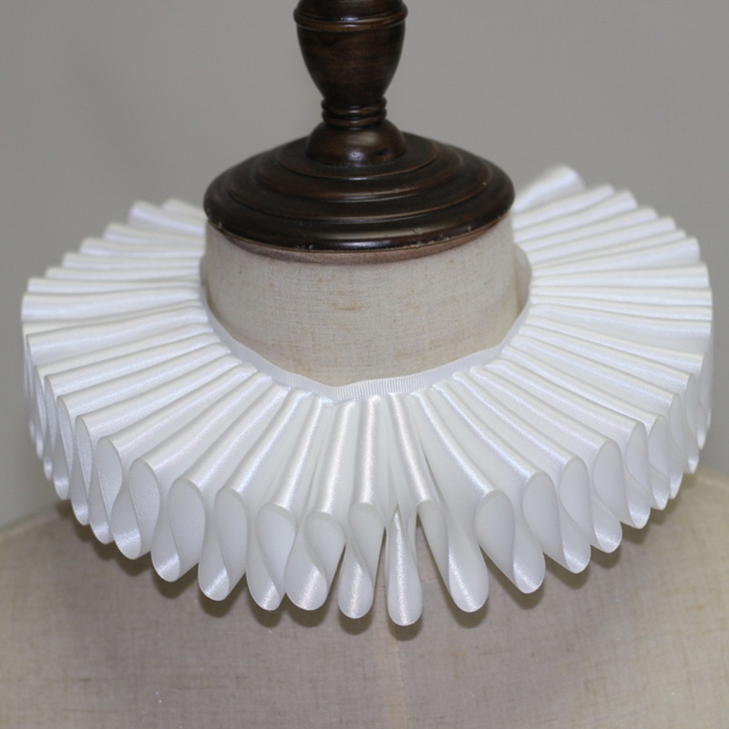 Vòng Cổ Choker Hóa Trang Chú Hề Bằng Satin Phong Cách Elizabethan Cổ Điển