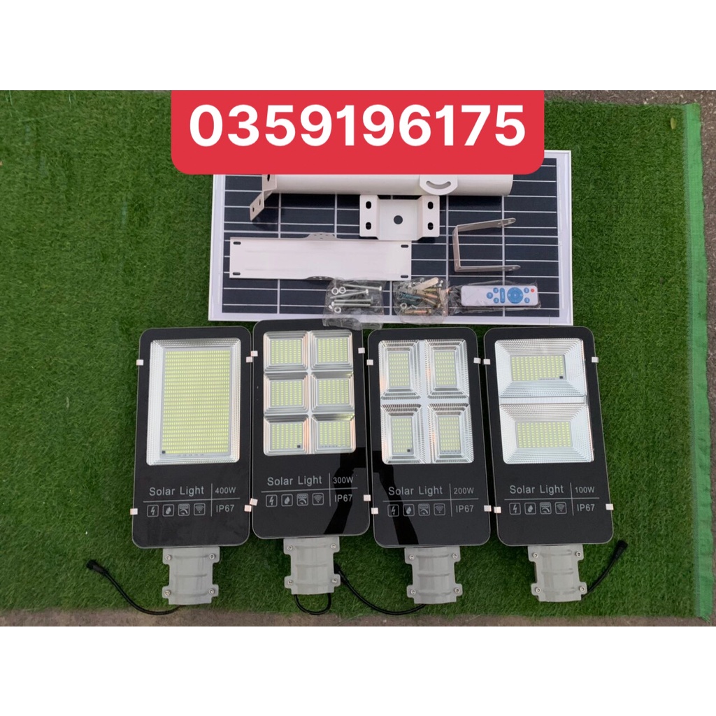Đèn năng lượng mặt trời chính hãng TYS 400w 300w 200w 100w sân vườn chống nước IP67 vỏ nhôm đúc có Giấy Bảo Hành