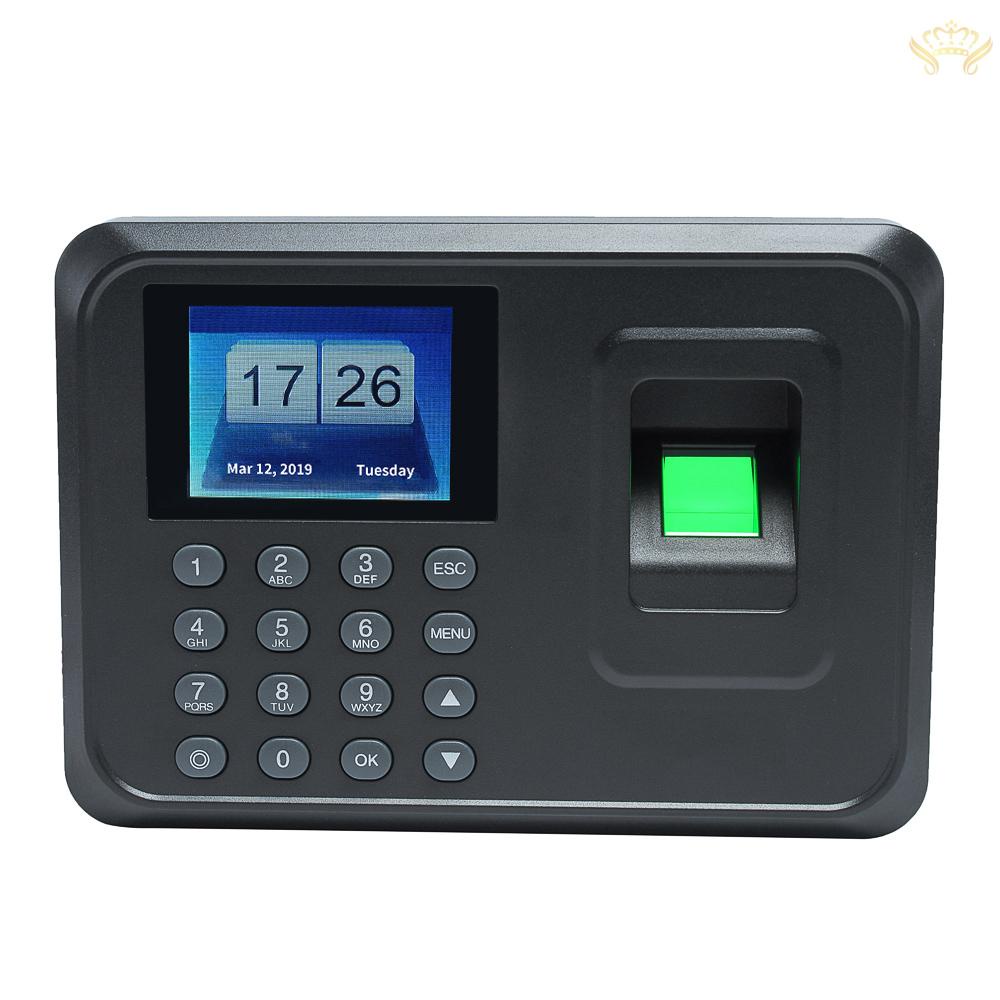 Máy Chấm Công Mật Khẩu Vân Tay Màn Hình LCD 2.4 inch DC 5V
