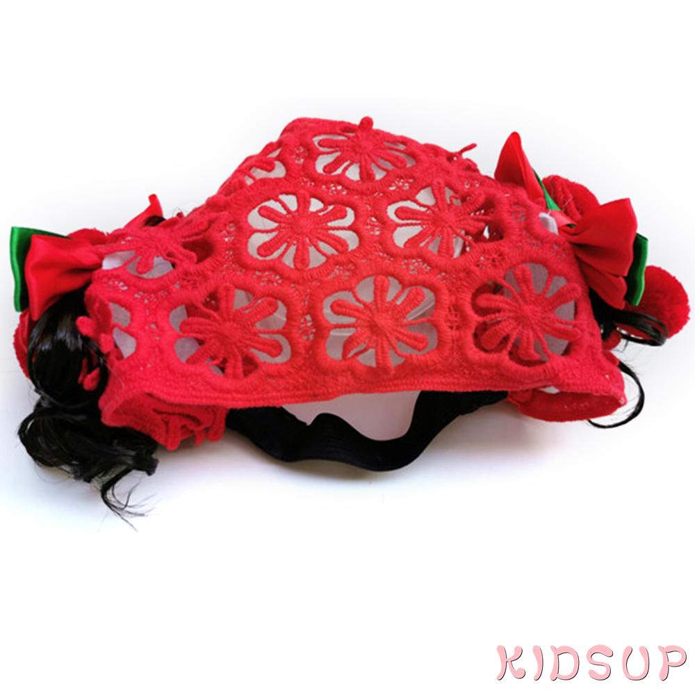 Băng đô có tóc giả phong cách Hàn Quốc cho bé gái