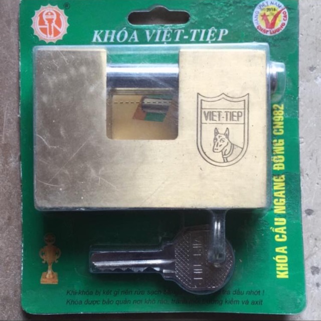 Khoá cầu ngang đồng Việt Tiệp CN 982( hàng chính hãng)
