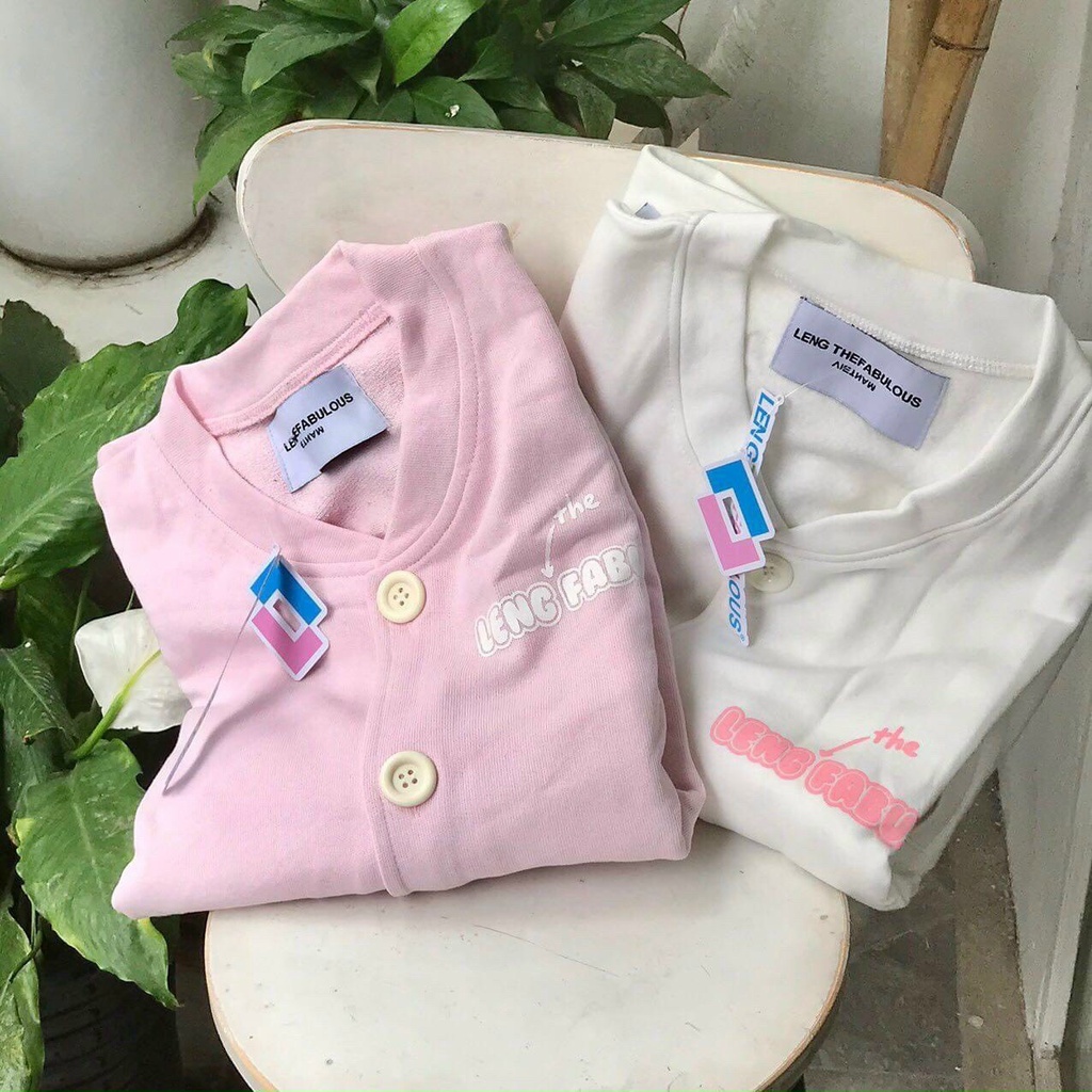 Áo khoác Cardigan Áo Khoác Thun Nỉ Ngoại In Chữ Leng The Fabulous - Shop3nunisex