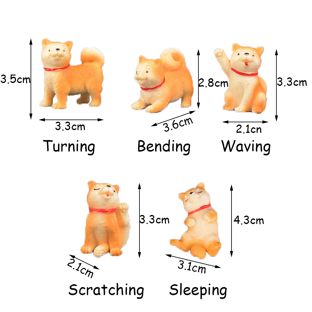 1 cún mini trang trí vườn cây cảnh