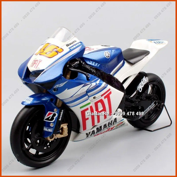 Xe Mô Hình Yamaha M1 Gp Fiat - No46 - Rossie Newray - Tỉ Lệ 1:12 - 8739 - Không Hộp Giấy