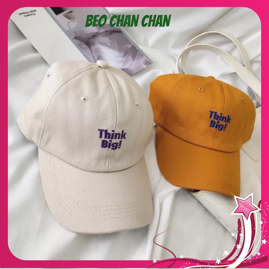 Mũ lưỡi trai nam nữ đẹp thêu chữ ,mũ phớt Nón kết phong cách Ulzzang form unisex THINGBIG