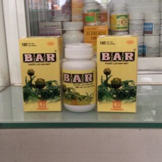 BAR mát gan giải độc ( lọ 180 viên)