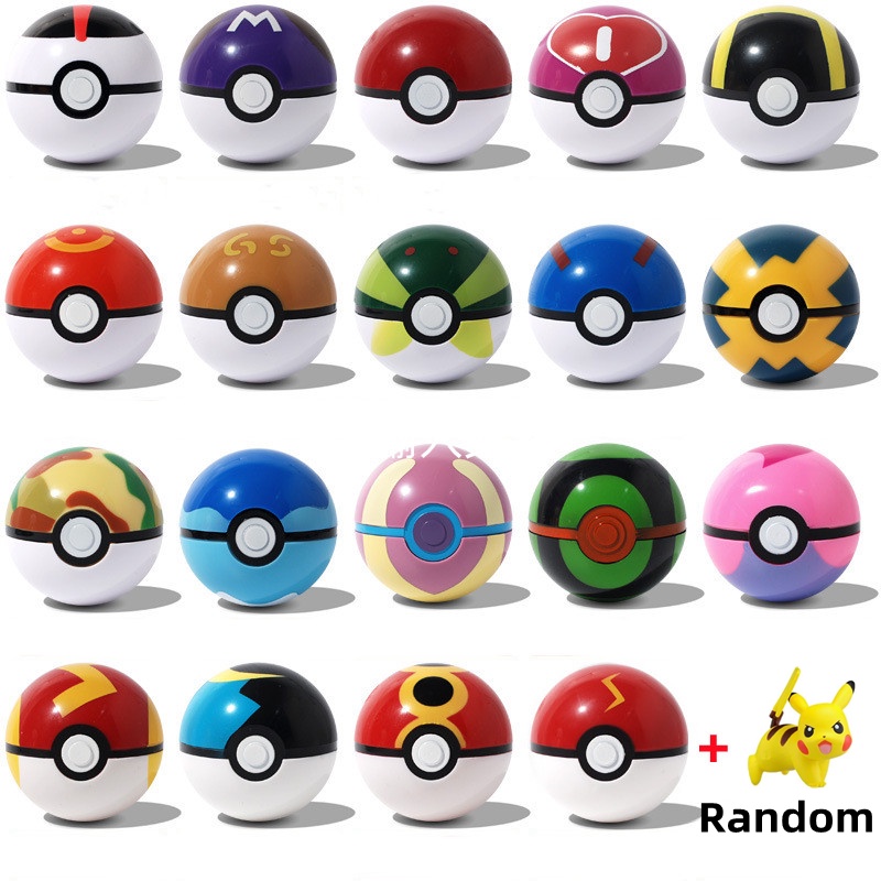Bộ Búp Bê Bóng Pokeball 7cm Và Quái Vật Ngẫu Nhiên Dùng Làm Tặng Sinh Nhật Cho Bé Quà sinh nhật