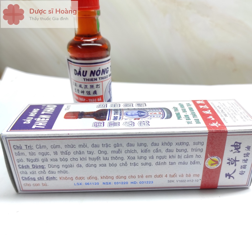 Dầu nóng Thiên Thảo - Lọ 10ml