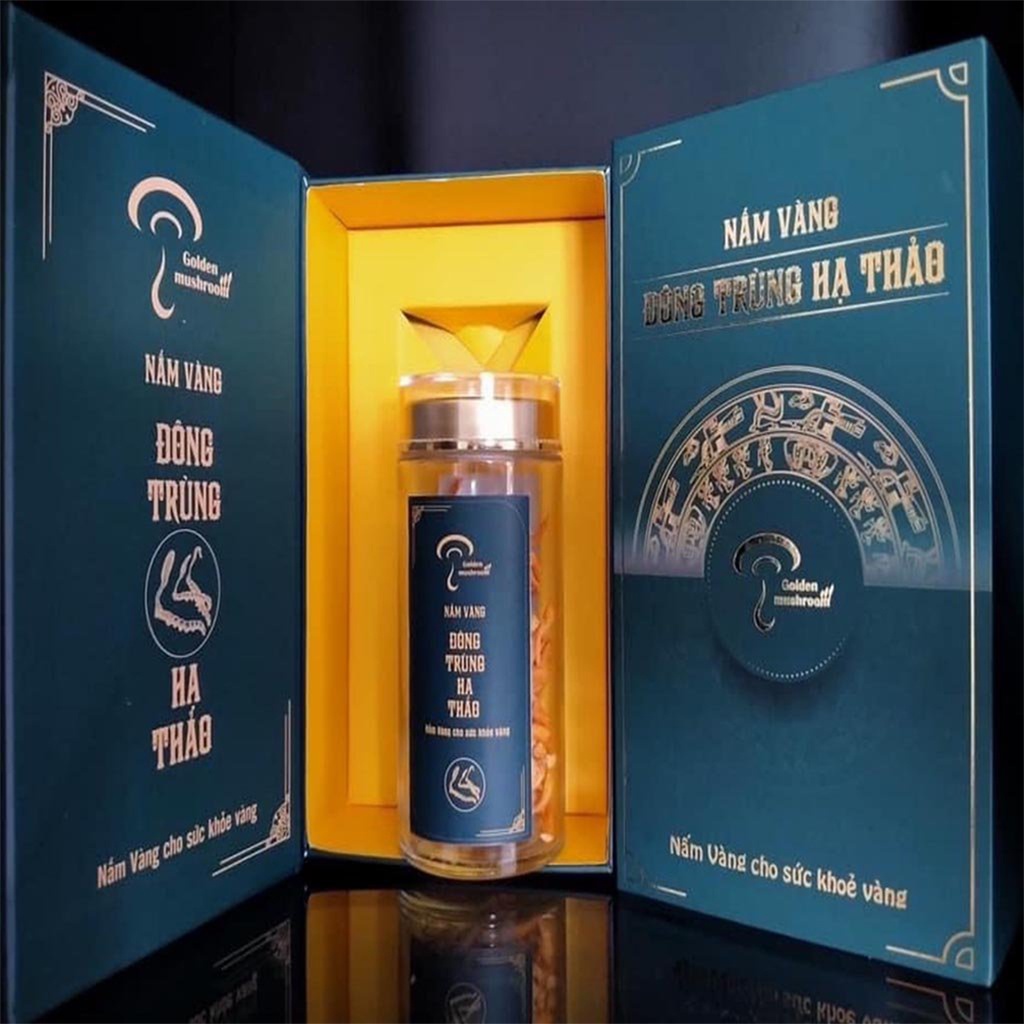 Đông trùng hạ thảo Nấm Vàng khô sợi to hộp 15G [Hàng Cao Cấp]