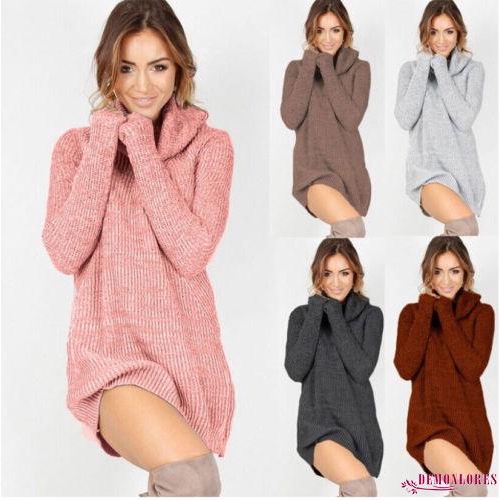 Áo Len Cổ Lọ Dài Tay Phong Cách Trẻ Trung Thanh Lịch Dành Cho Nữ