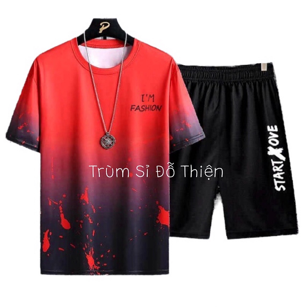ĐỒ BỘ NAM THUN LẠNH  FREESHIP  BỘ THỂ THAO NAM TẬP GYM MẶC NHÀ I'M FASHION VẢY SƠN PHONG CÁCH MỚI TRẺ TRUNG NĂNG ĐỘNG