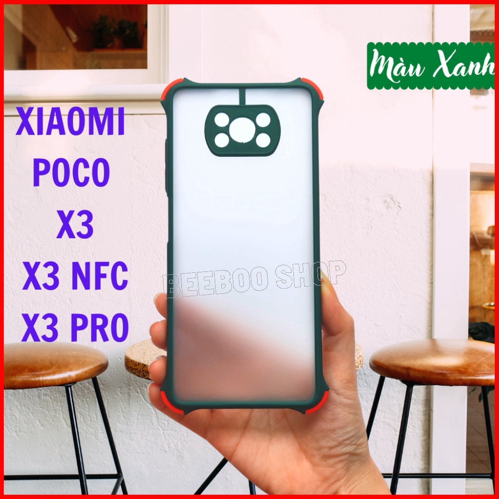 CHỐNG SỐC Ốp lưng Bảo vệ Camera Xiaomi Poco M3/ X3/ X3 NFC/ X3 Pro - Chất liệu Nhám Cao cấp - Chống va đập