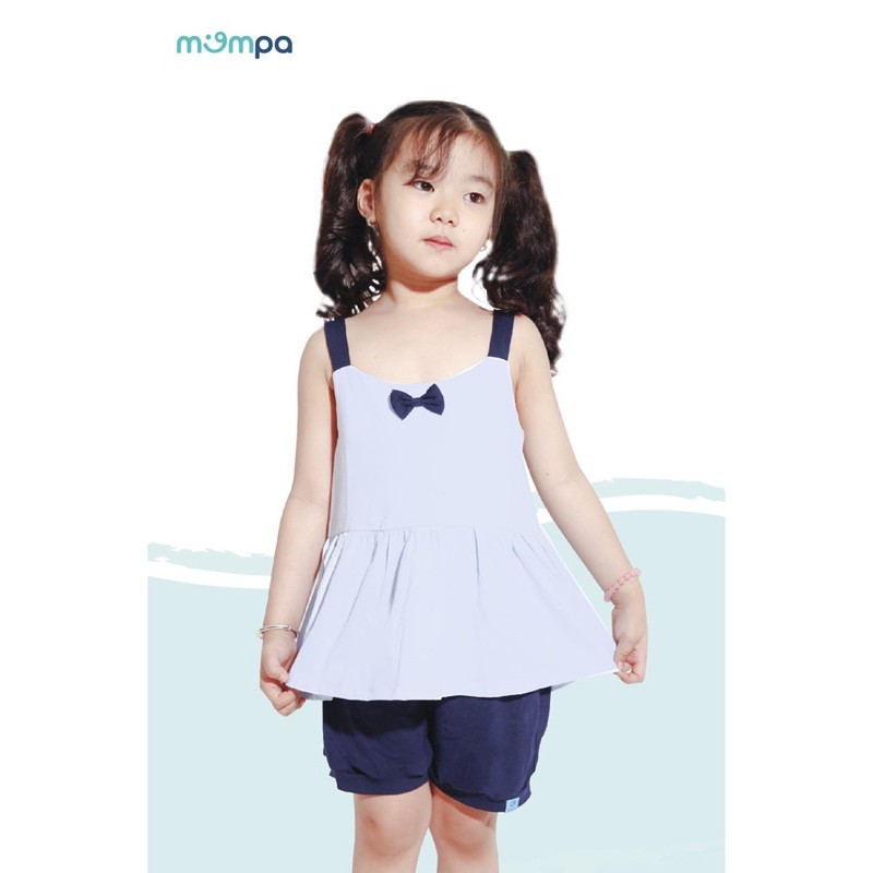 [mompa] bộ 2 dây bé gái mùa hè mát mẻ xinh xắn