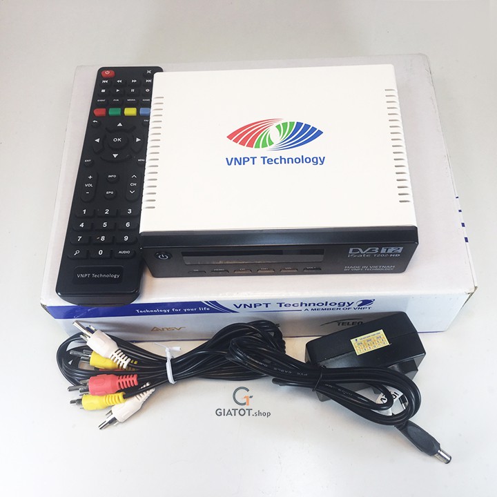 Đầu thu kỹ thuật số DVB T2 VNPT Igate T202HD tặng Anten DVB T2