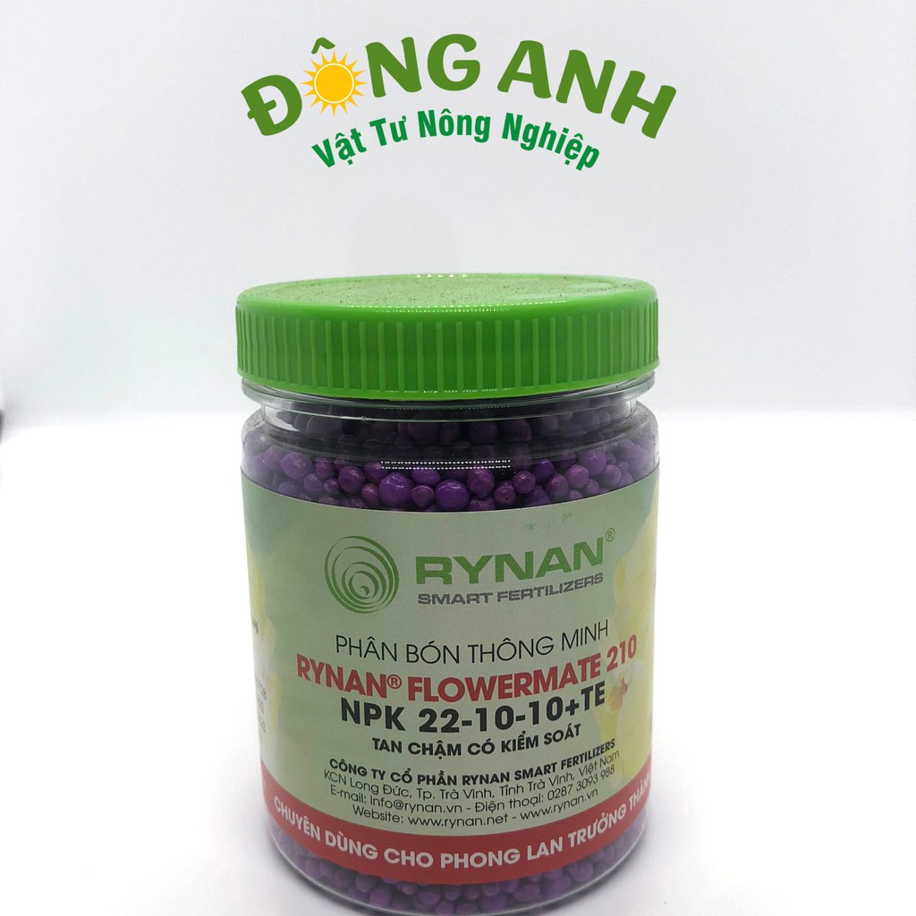 PHÂN TAN CHẬM THÔNG MINH RYNAN FLOWERMATE 210(NPK 22-10-10+TE (150g)