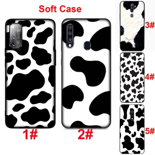 Ốp Điện Thoại Mềm In Hình Bò Sữa Trắng Đen Cho OPPO F19 Pro Plus 5G F17 F15 F11 F9 Pro F7 F5 A9 2019 A73 2017