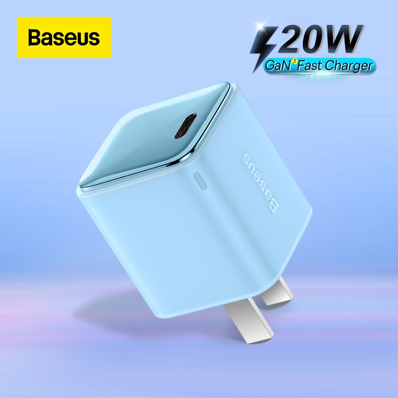 Cốc sạc nhanh Baseus GaN3 Sạc nhanh 20W cho 13 12 11 Pro Bộ sạc USB loại C tối đa Sạc nhanh 4.0 QC 3.0 cho Samsung Xiao