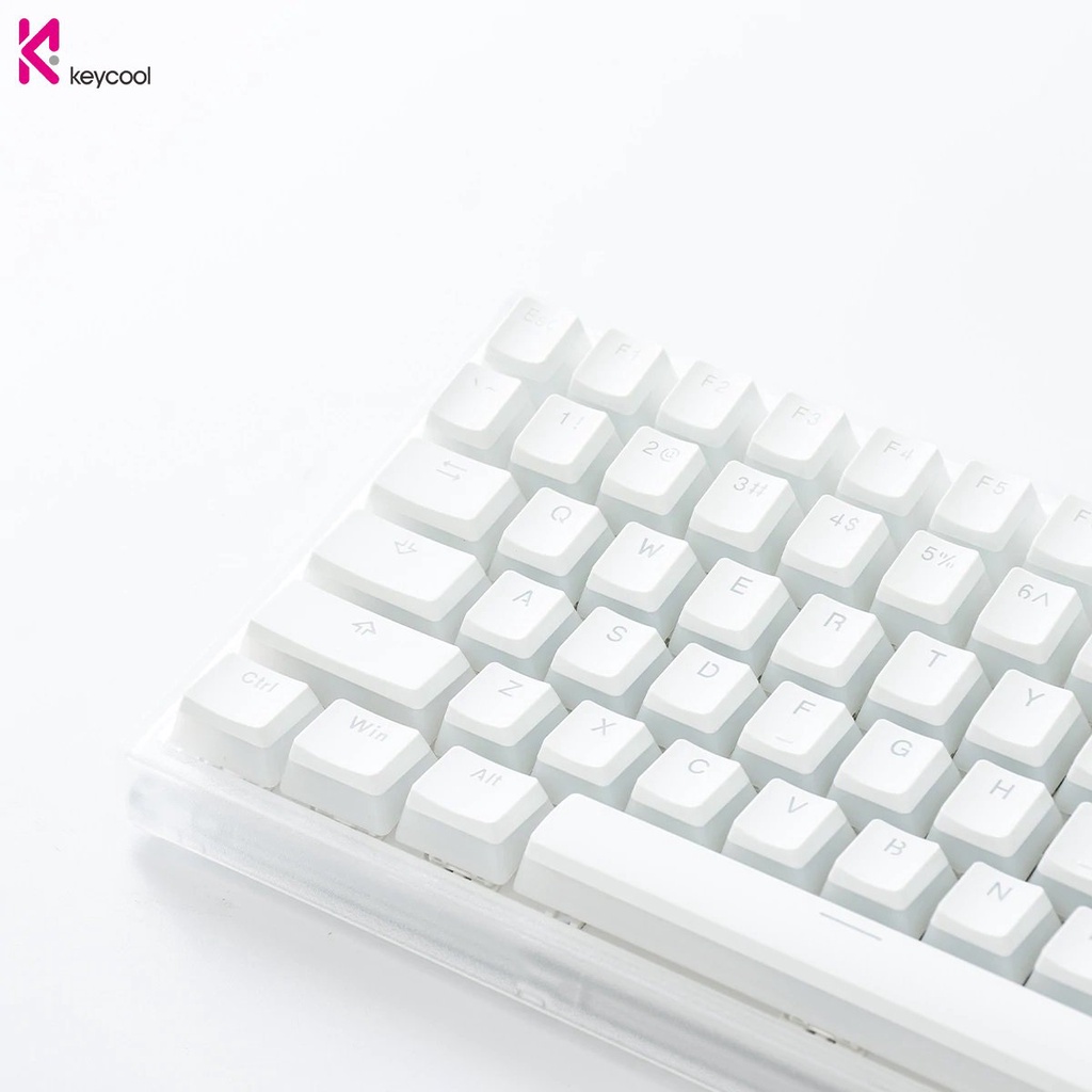 Bàn phím cơ  Keycool KC84 Pro Transparent White RGB Hotswap