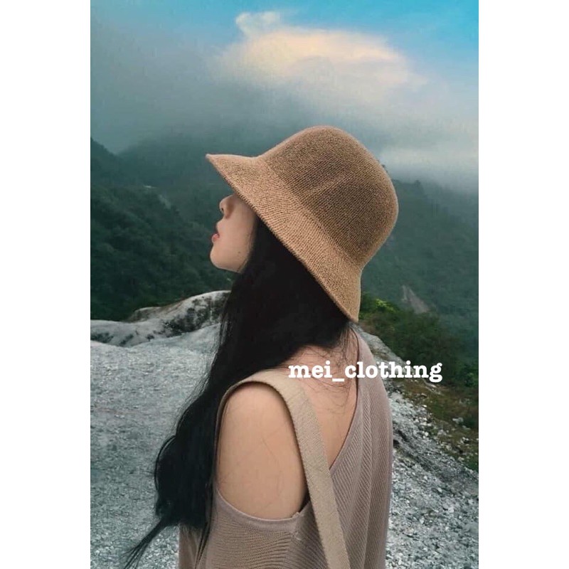 [Ảnh thật/video] Mũ cói nhiều màu