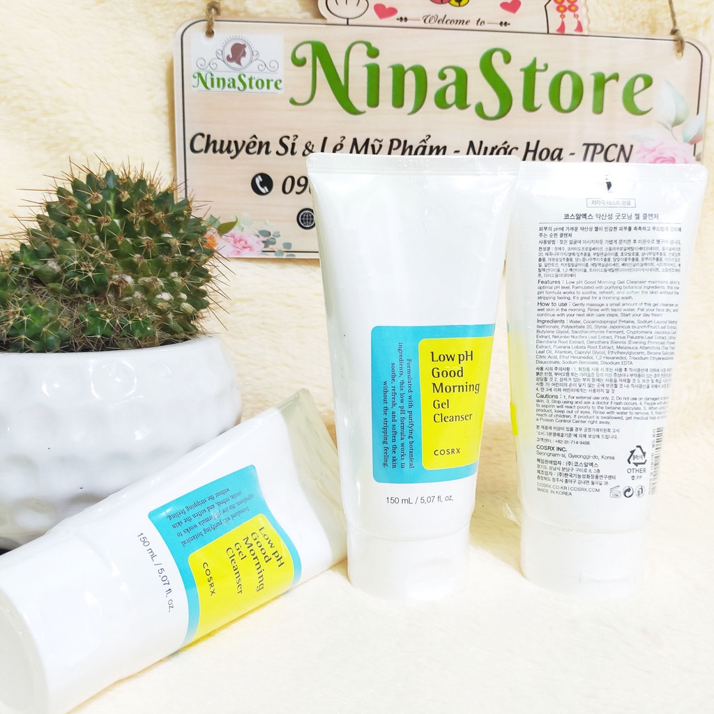 Sữa rửa mặt dạng Gel Cosrx Low pH Good Morning Gel Cleanser- NinaStore | BigBuy360 - bigbuy360.vn