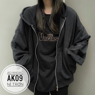 BIGSIZE Áo khoác nỉ trơn AK09