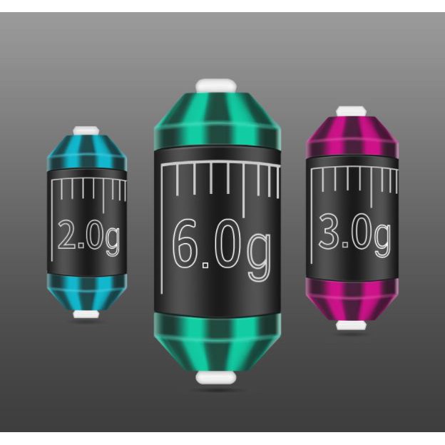 combo 3 Chì câu đài 6g 8g 10g. Chì câu đài chống nổ cao cấp.