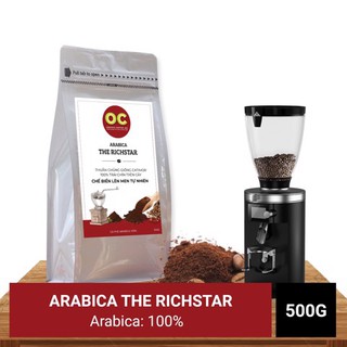 CAFE THE RICHSTARS 500g Arabica 100% Dạng bột Rang đậm