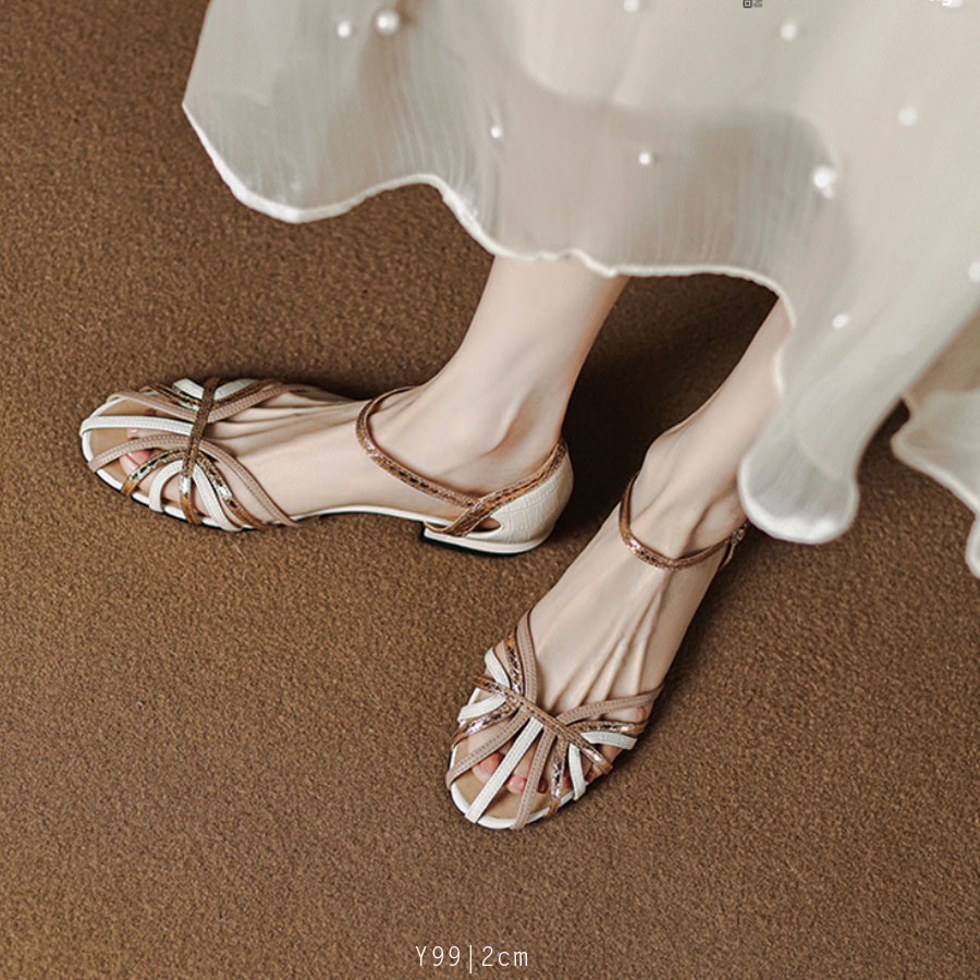 Dép sandal nữ quai dây 3 màu thoáng mát - Y99