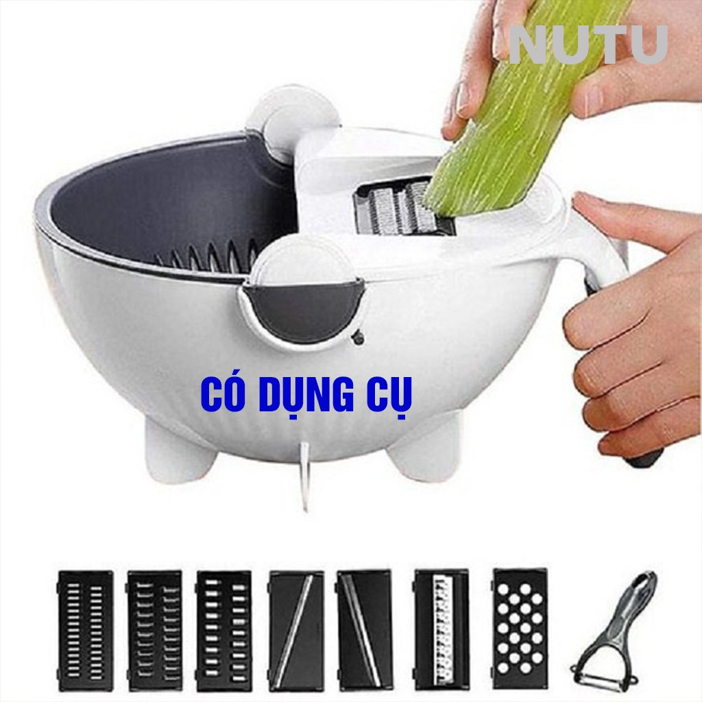 Bộ Rổ Nạo Rau Củ Quả Nhà Bếp 7 Chi Tiết Đa Năng, Dụng Cụ Nạo Rau Củ Quả Đa Năng