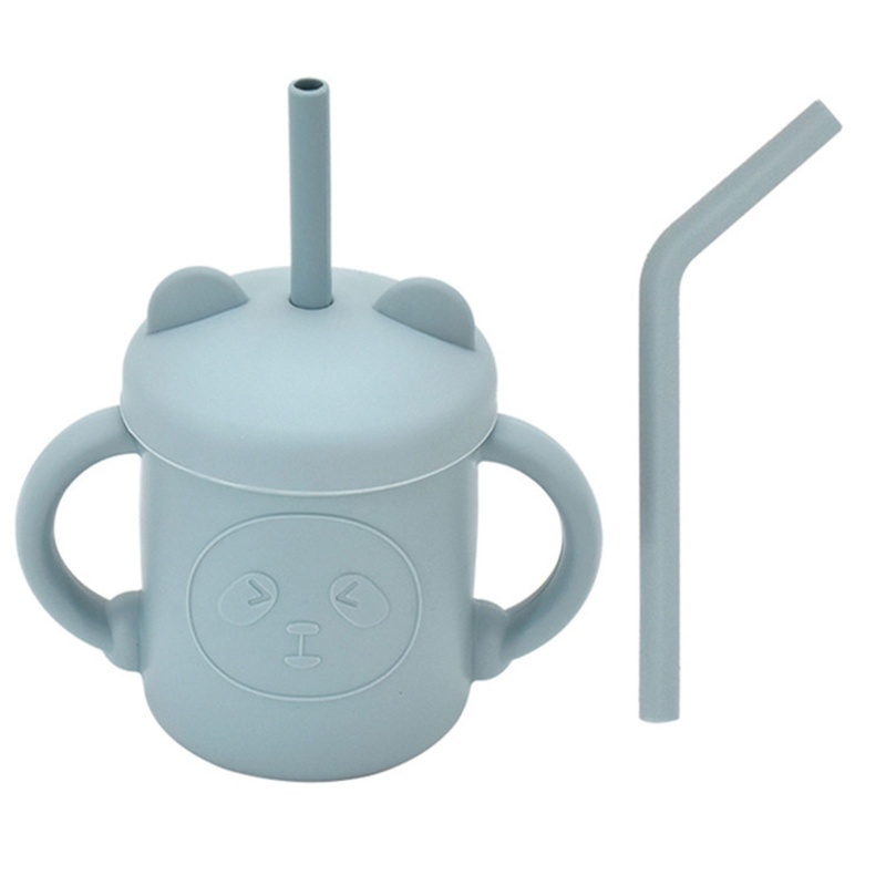 Bộ Cốc Uống Nước Chất Liệu Silicone An Toàn Cho Bé 6 Tháng Tuổi