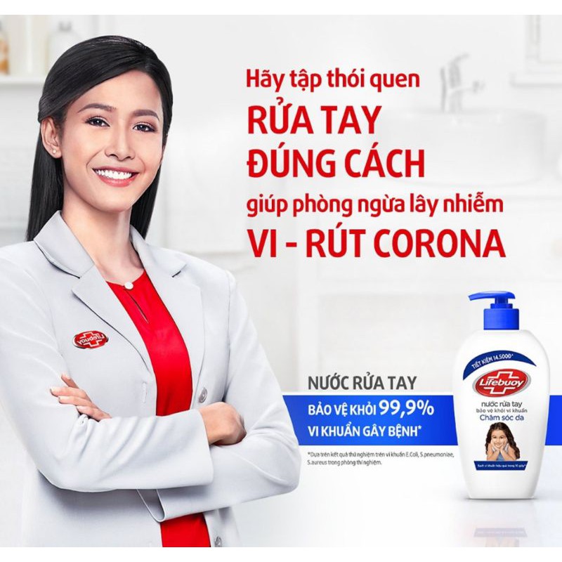 Nước rửa tay chăm sóc da tay  lifebuoy 500g