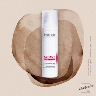 Biotrade acnaut hydro active cream 60 ml/ kem dưỡng ẩm dành cho da hỗn hợp và da dầu dễ nổi mụn biotrade